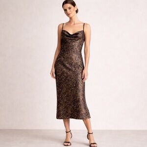 Animal Print Midi Length Dress size S. EUC